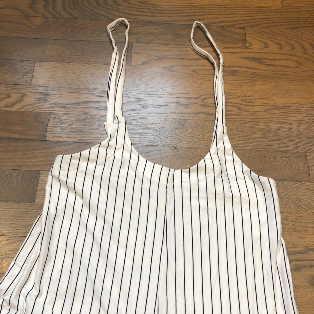 NWT Free People Beach Surf City Pinstripe Jumpsuit - Picture 4 of 11
